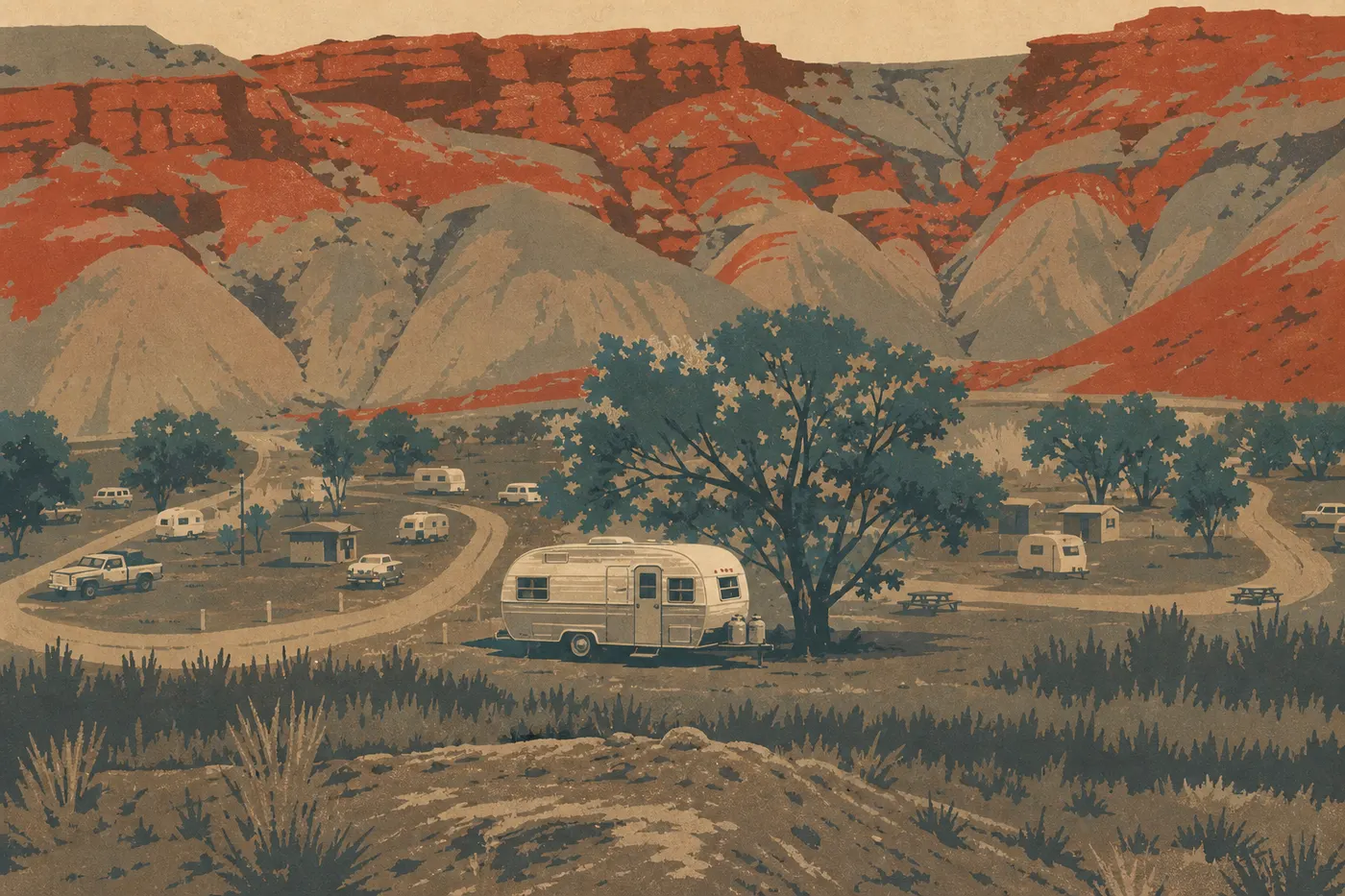 Illustration sérigraphiée : 