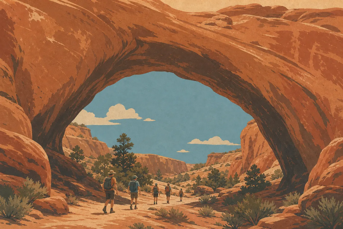Illustration sérigraphiée : Faune et observation