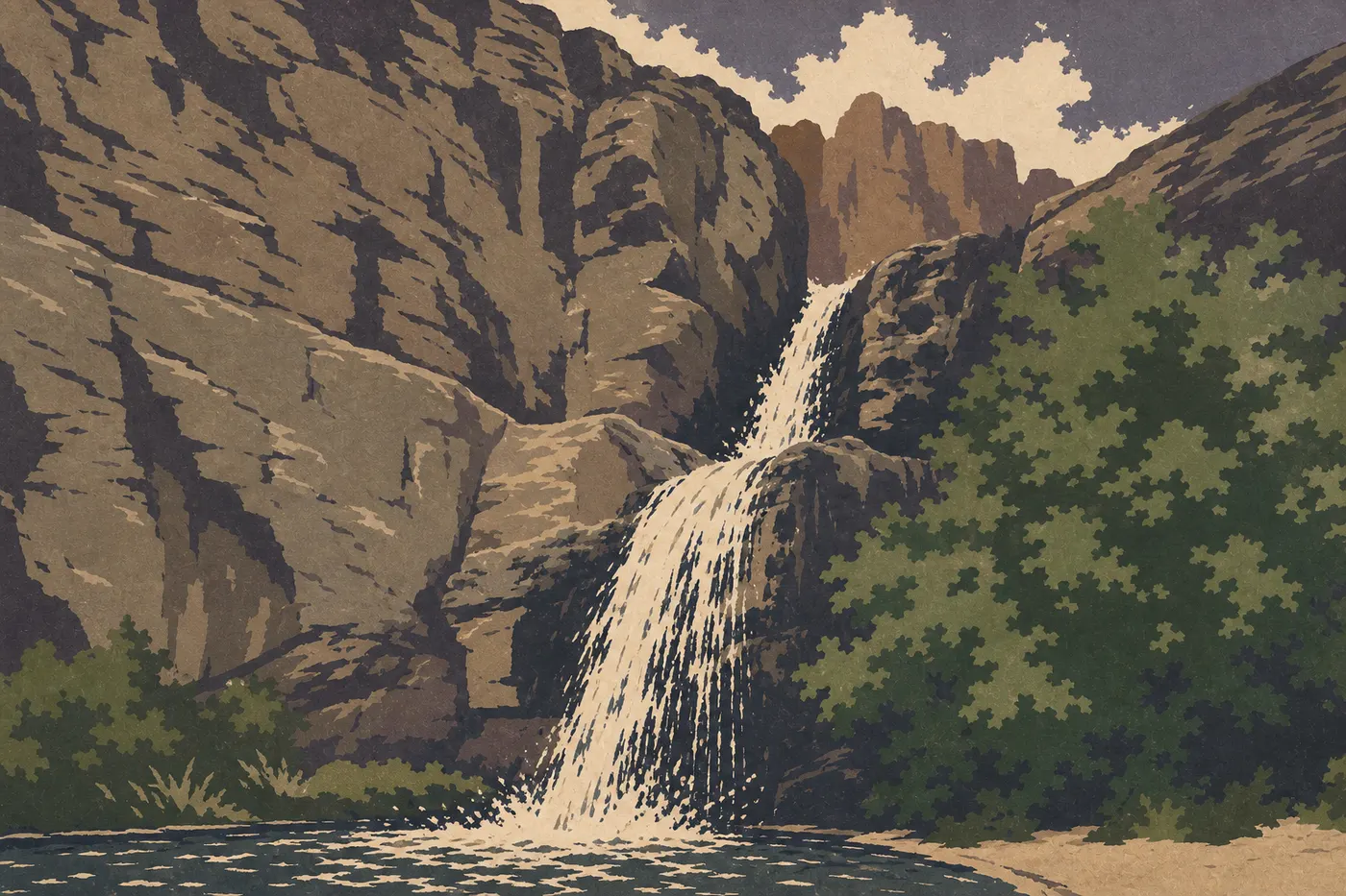 Illustration sérigraphiée : 