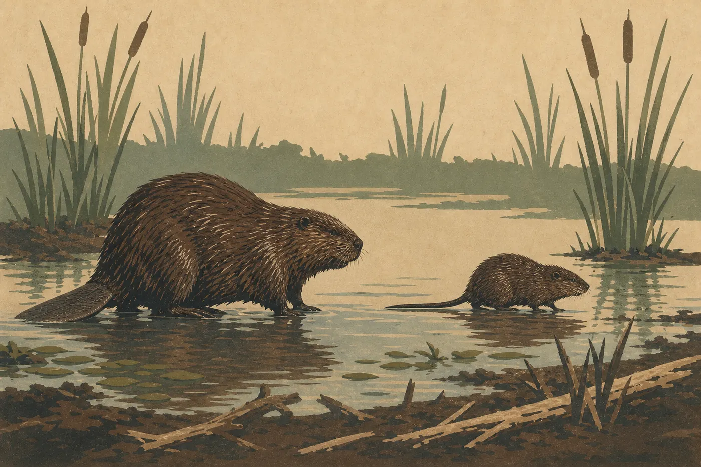 Illustration sérigraphiée : Différencier les espèces proches