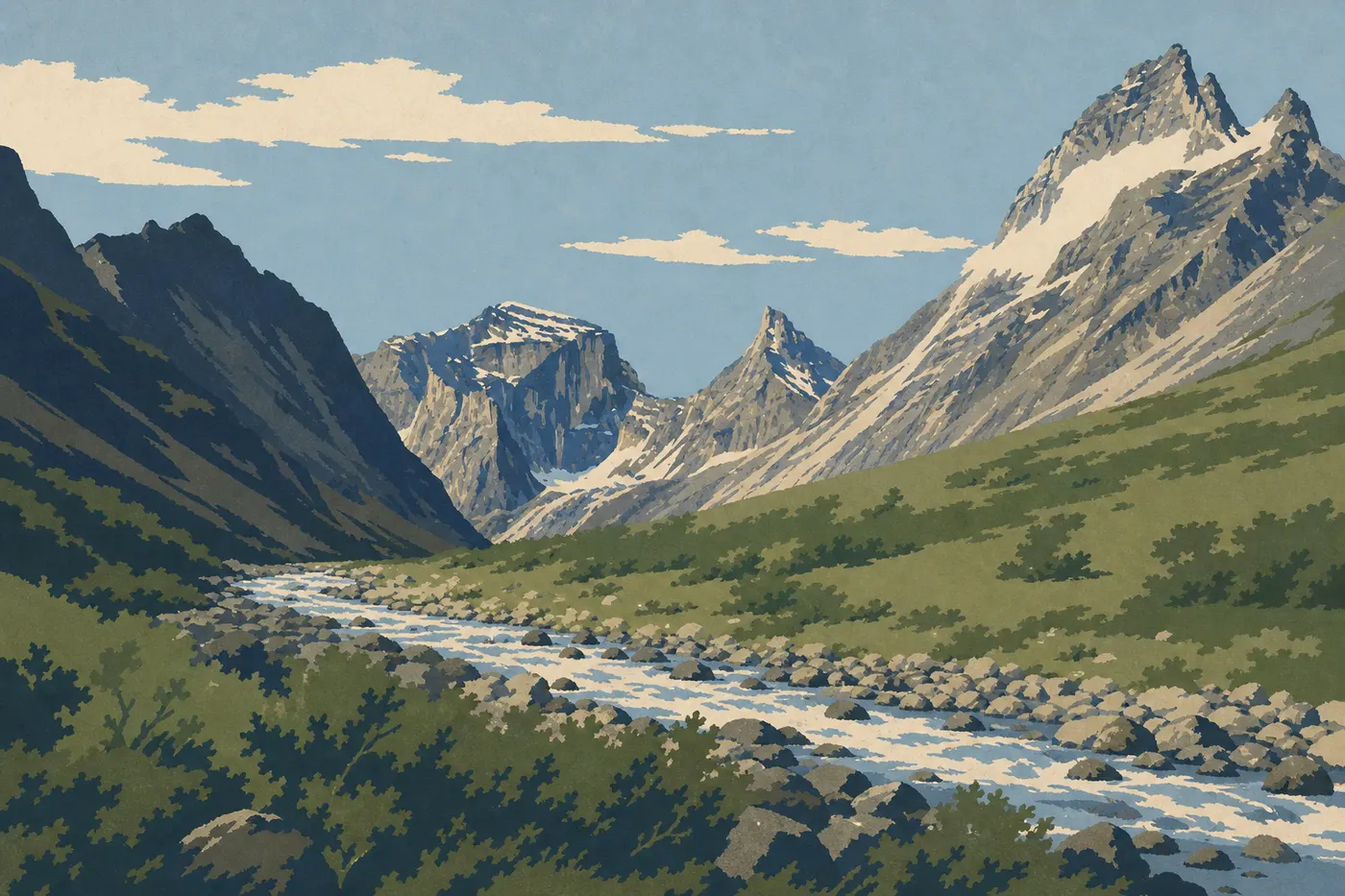 Illustration sérigraphiée : 