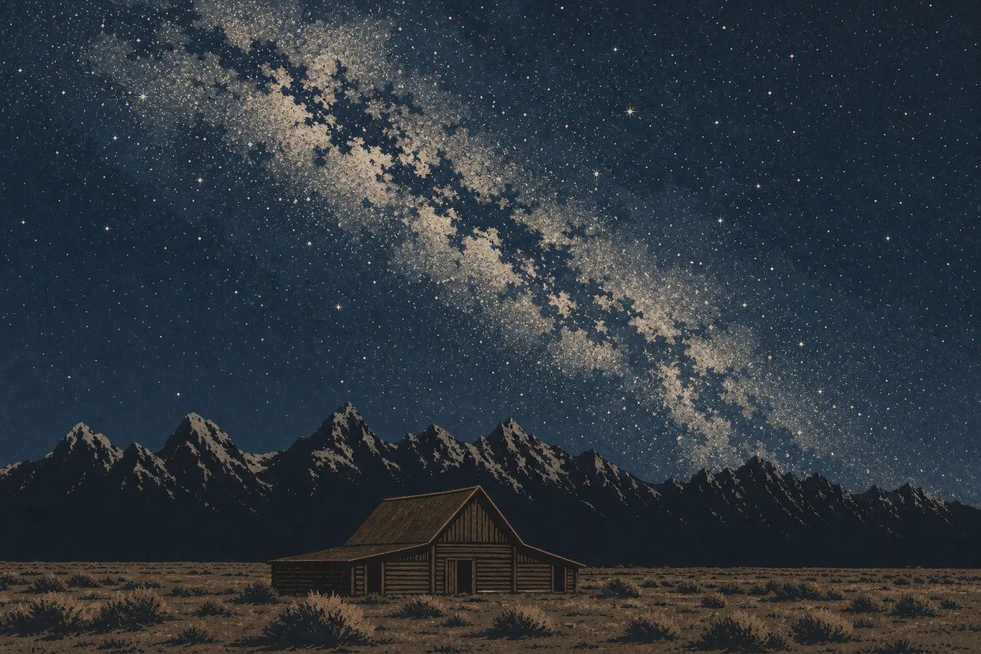 Illustration sérigraphiée : Photo et astronomie