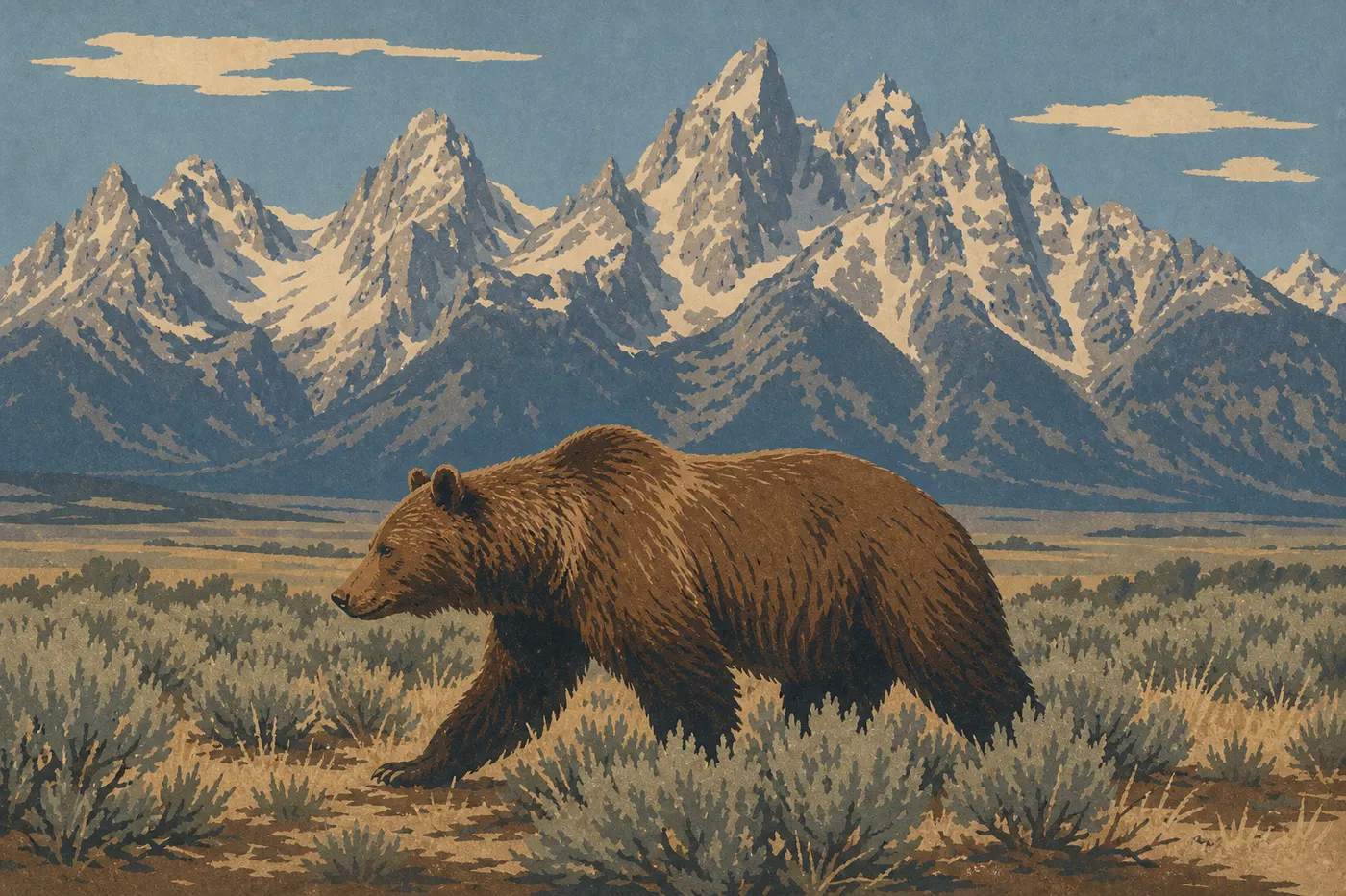 Illustration sérigraphiée : 