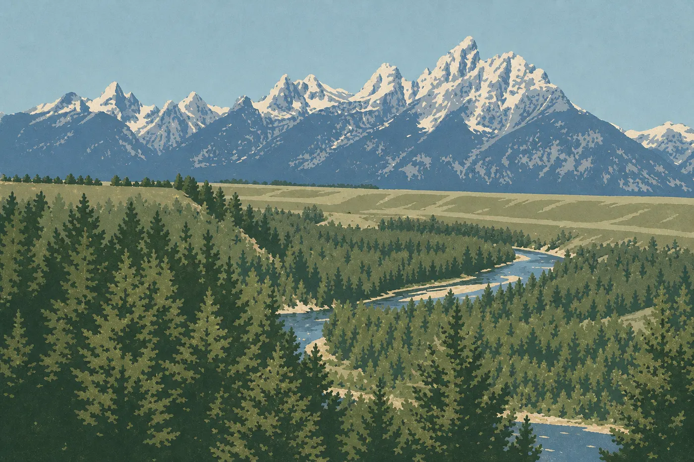 Illustration sérigraphiée : 