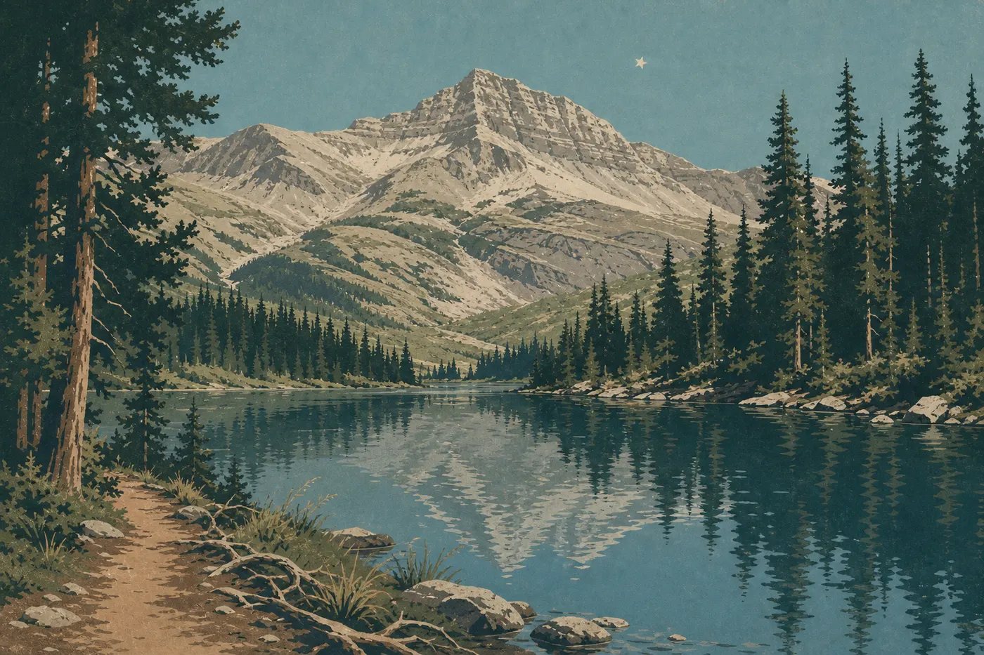 Illustration sérigraphiée : 