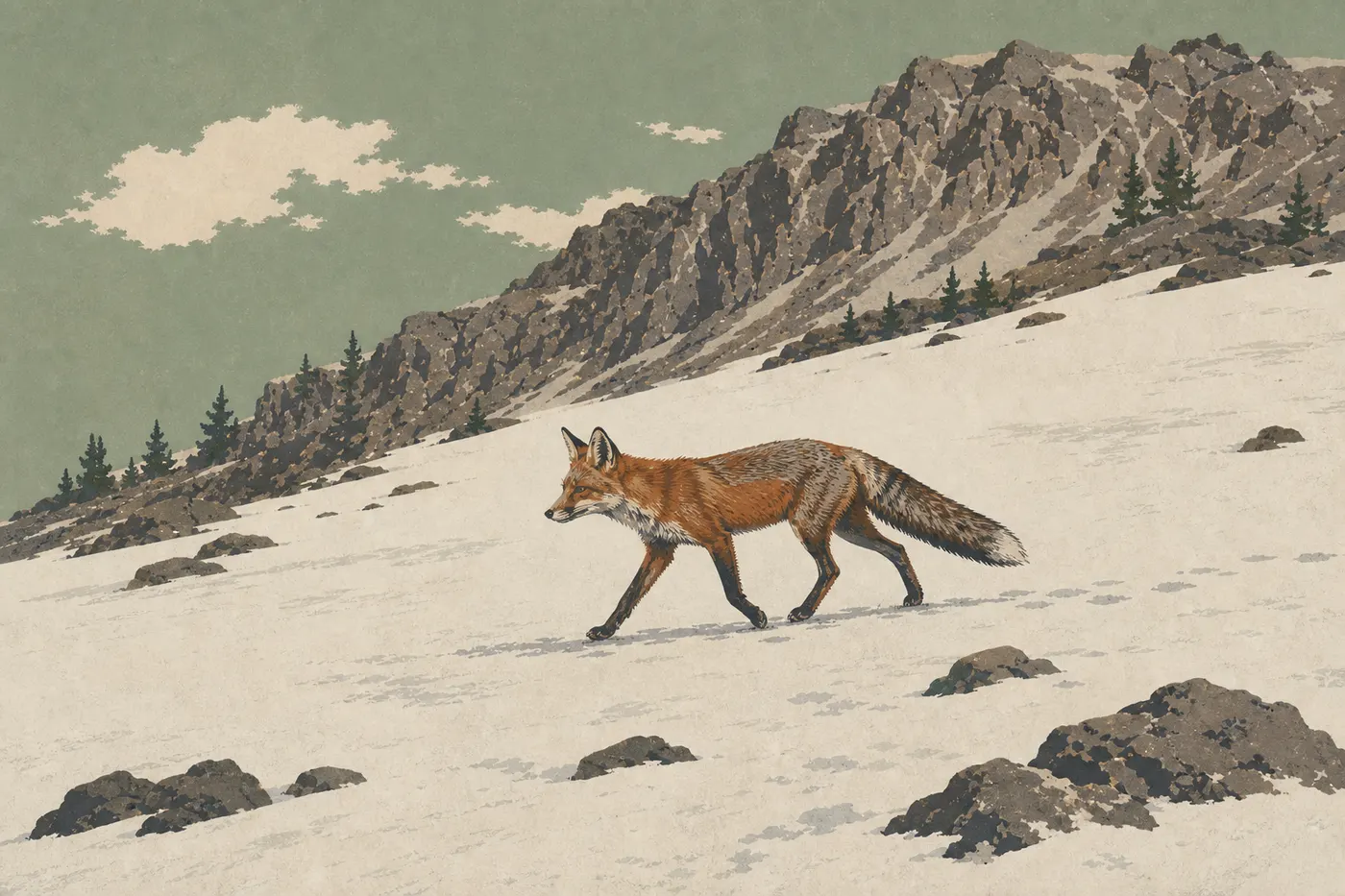 Illustration sérigraphiée : 