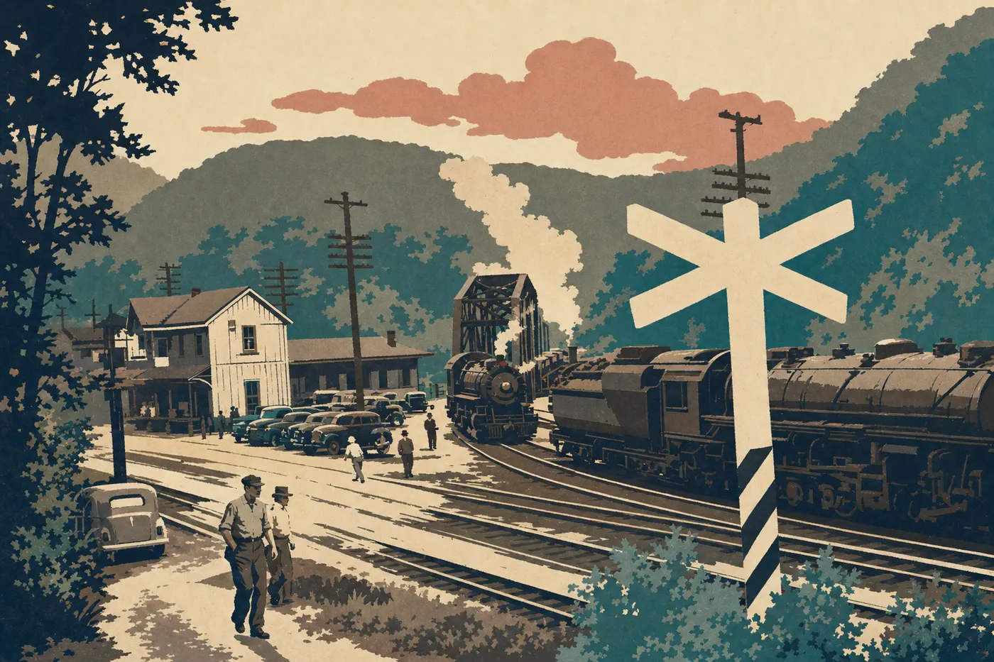 Illustration sérigraphiée : Thurmond : la mémoire du charbon
