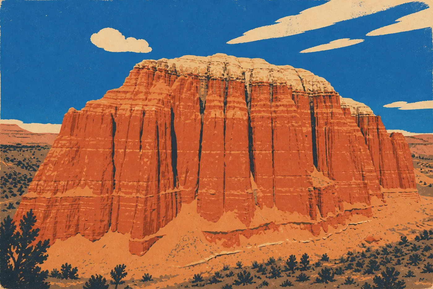 Les monolithes de grès de Cathedral Valley, dans le parc discret de Capitol Reef.