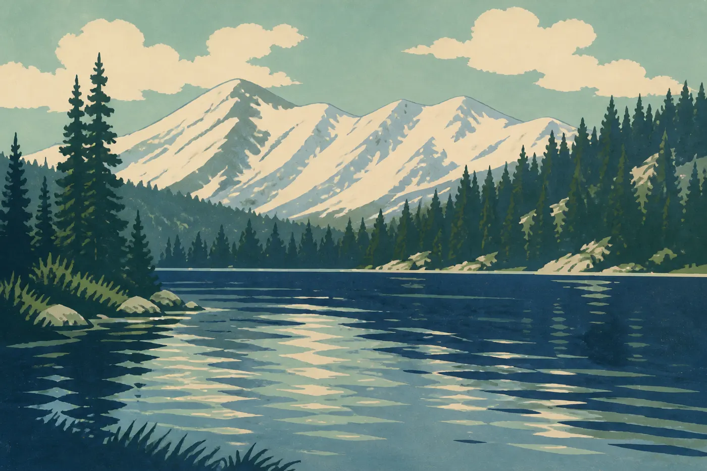 Grand Lake, le plus grand lac naturel du Colorado, sur le versant ouest de Rocky Mountain.