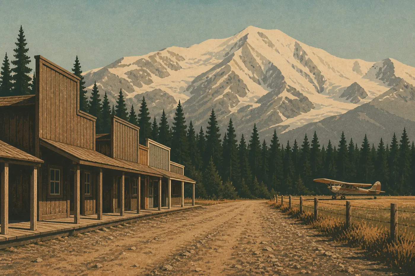 Talkeetna, bout du monde d’où décollent les avions du Denali.
