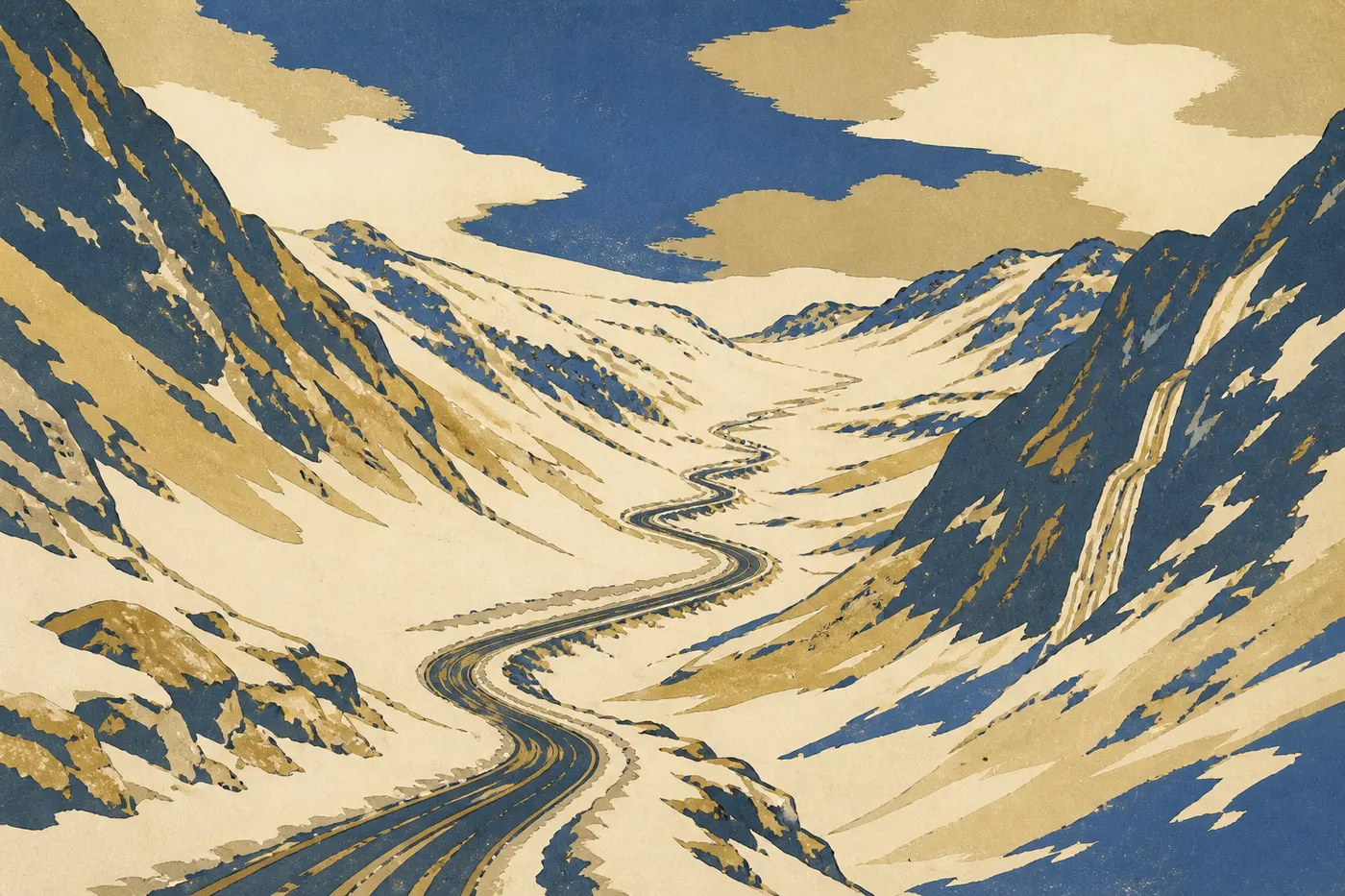 Le col de Thompson au-dessus de Valdez, l’un des plus enneigés d’Alaska.