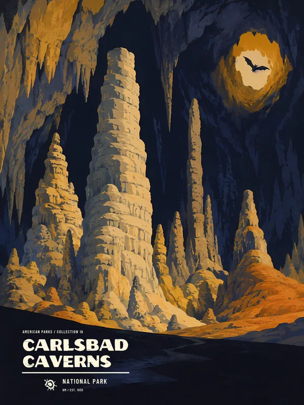 Poster Carlsbad Caverns National Park