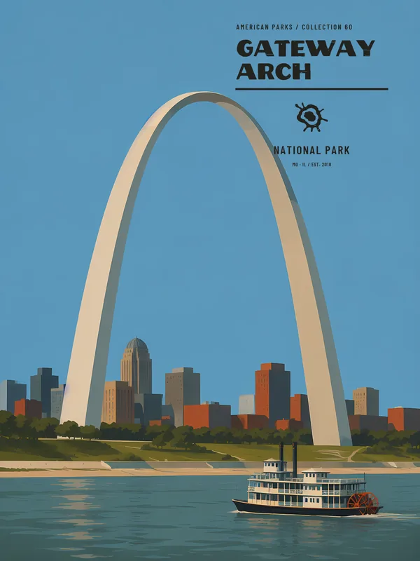 Poster Gateway Arch National Park