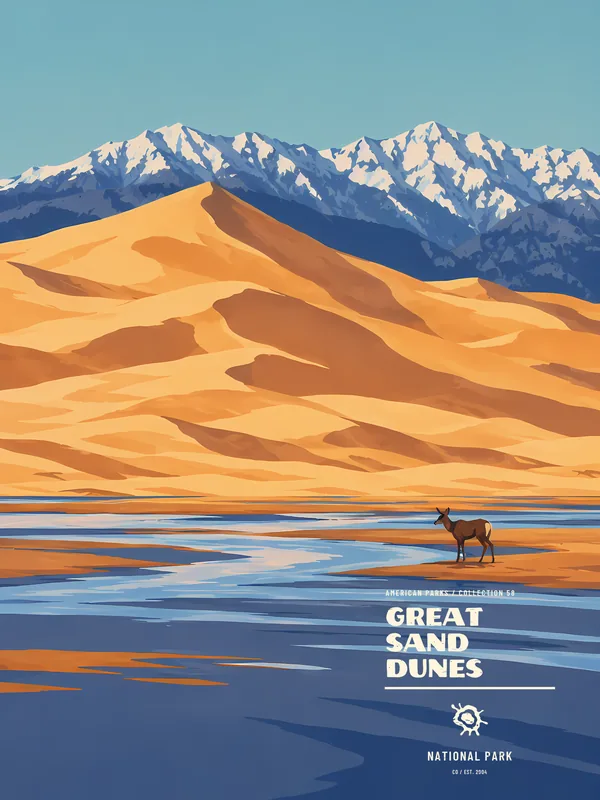 Póster Great Sand Dunes National Park