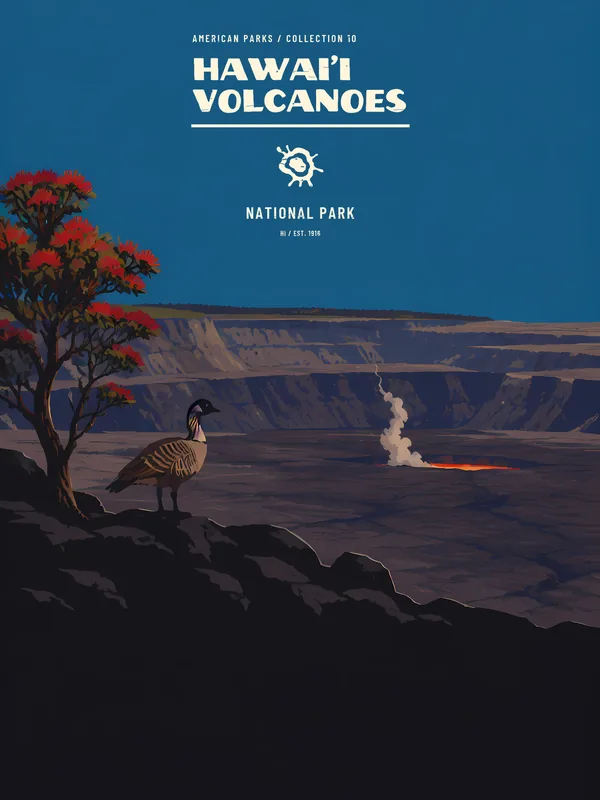 Poster Hawaiʻi Volcanoes National Park