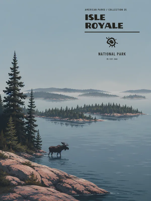 Poster Isle Royale National Park