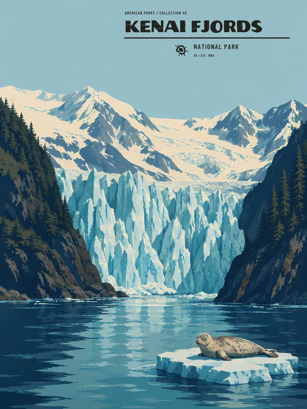 Poster Kenai Fjords National Park