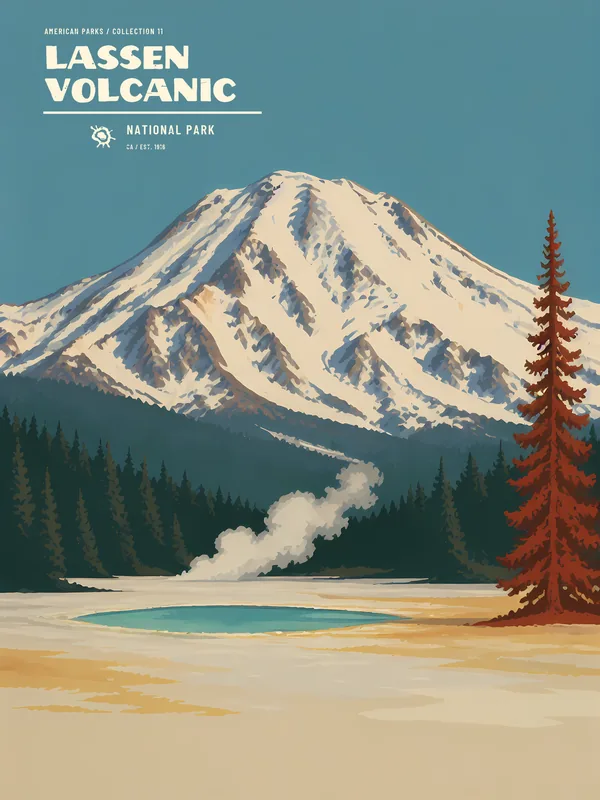 Poster Lassen Volcanic National Park