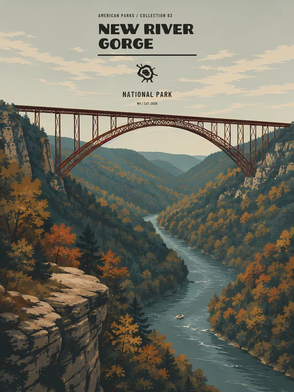 Poster New River Gorge National Park