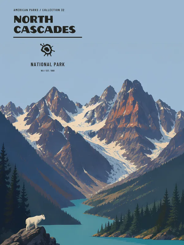 Poster North Cascades National Park