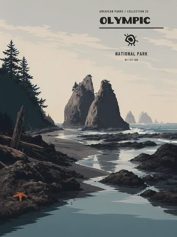 Poster Olympic National Park