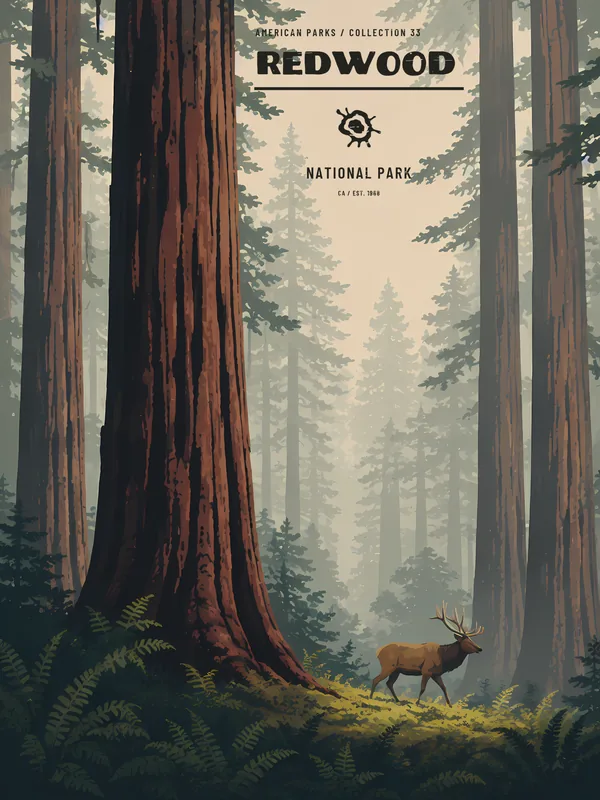Poster Redwood National Park