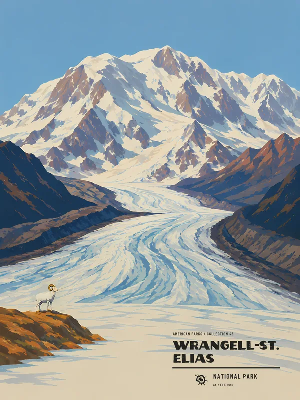 Poster Wrangell–St. Elias National Park