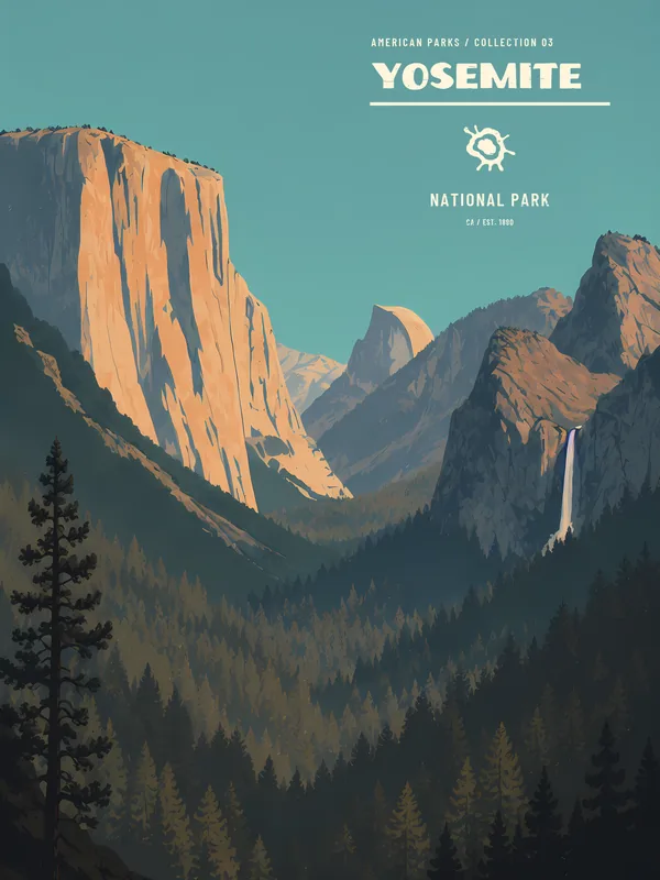Poster Yosemite National Park